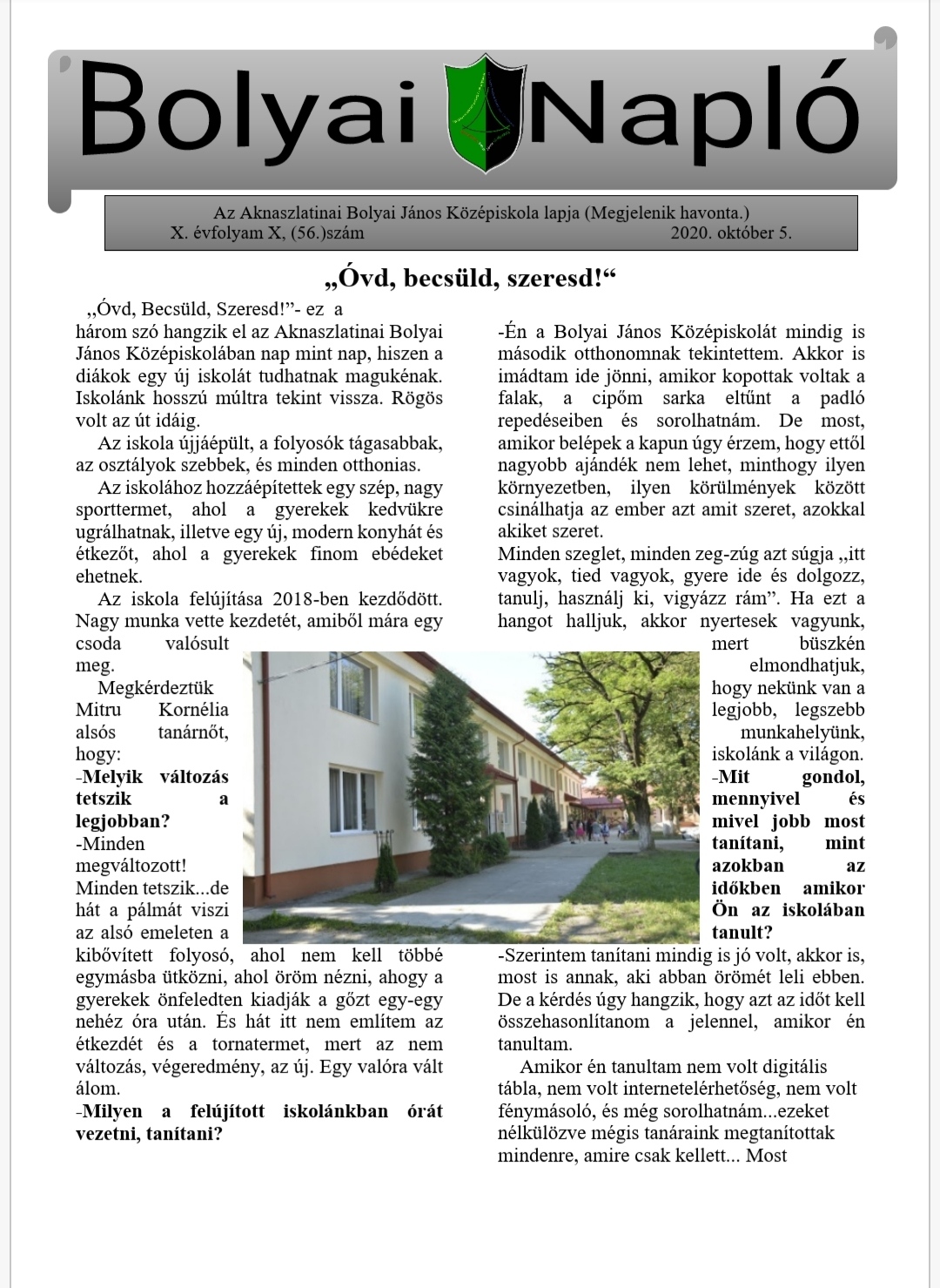 Bolyai Napl?? 2020-1 